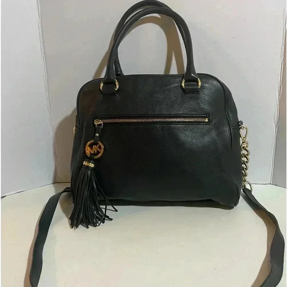 Michael kors Black leather satchel handbag